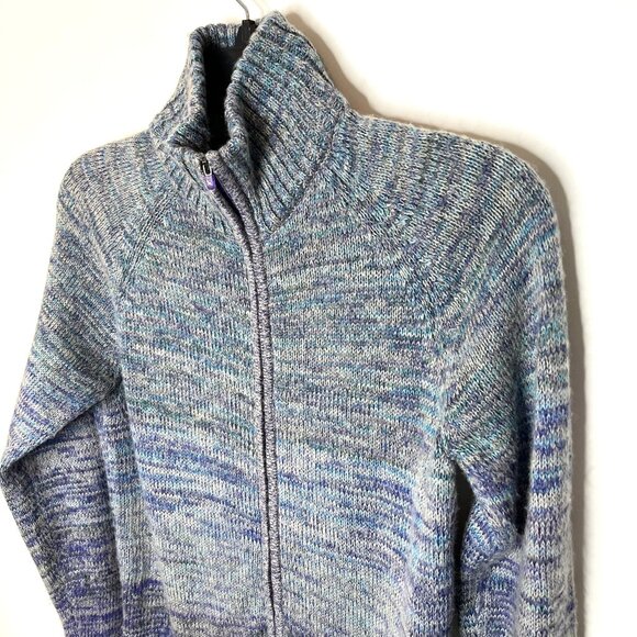 Eddie Bauer Cotton Blend Full Zip Sweater, Winter Warm Comfort, Women's Size M - Picture 2 of 11